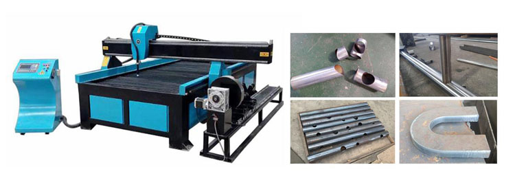 Table Plasma Cutter With Rotator Applicable materials: